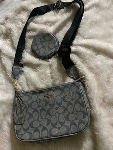 Coach Denim Crossbody Bag