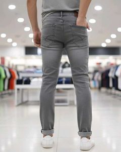 Stylish Gray Denim Jeans
