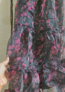 Gothic Black Coquette Fairycore Vintage Dress