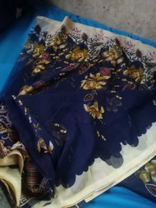 Elegant Floral Saree