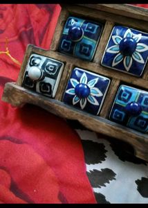 Wooden / Ceramic Drawer Organizer No Coins
