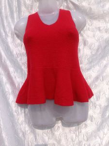 Y2k Red Peplum Sweater ♥️