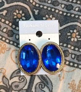 Royal Blue Gemstone Earrings
