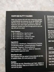 Renee Matte Liquid Lipstick Minis Pack Of 4