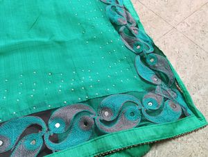 Sea Green New Saree❤‍🔥