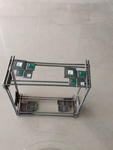 Glass Bowl with Metal Stand