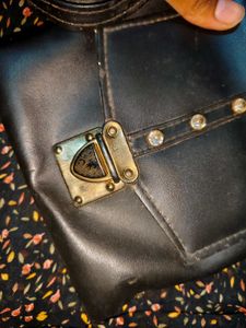 Vintage Black Crossbody Bag