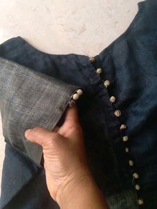 100%Cotton Rangoli Saree with Stitched Blouse