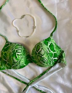 Fluorescent Green Bikini Top