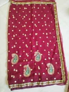 Saree With Stiched Blouse