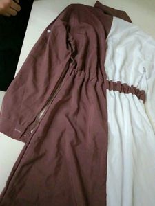 Double Coloured Midi Dress