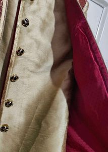 Rust + Khaki Sherwani