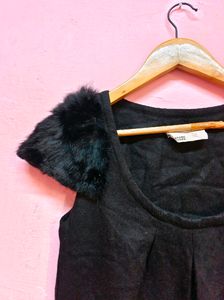 Black Furr Dress For Winter (Women&#39;s)