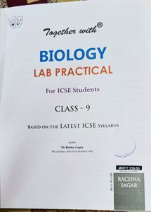 Biology Practical Manual for ICSE Class 9th