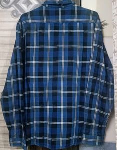 Flying Machine Blue Plaid Shirt