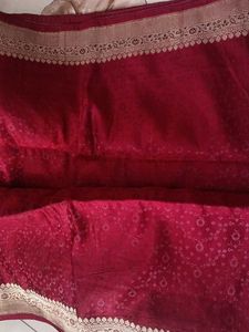Maroon &amp; Gold Paisley Fabric