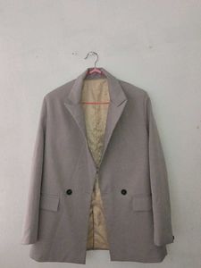 Oversized Grey Blazer From Urbanic