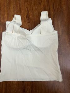 White Padded Tank Top