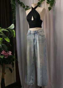 Zara Criss Cross Halter Top