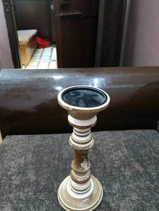 Rustic Wooden Candle Holder