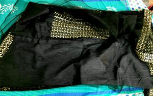Black Net Saree