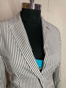 Striped Business Casual Blazer