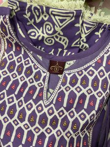 Kalini Purple Kurta Set