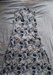 Patterned Sleeveless Dress