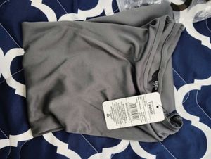 Shein Elegant Gray Short Sleeve Bodysuit