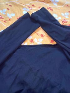 Shein Heart Shape Neck Chic Black Long Sleeve Top