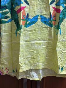 Floral Print Top - Lime Green