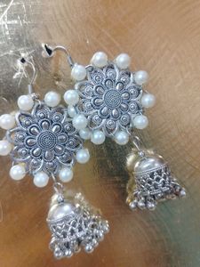Pearl Jhumka Earrings