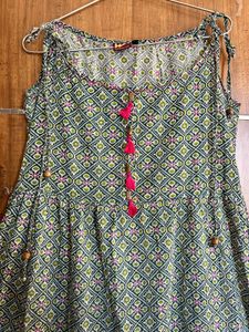 Flared Printed Cotton Kurti