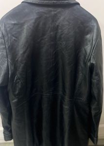 Classic Black Leather Coat