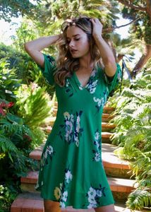 Free People V Neck Floral Dress