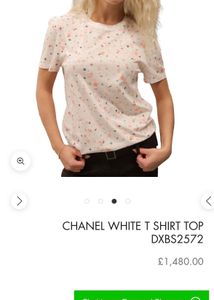 Chanel 2000s White Short Sleeve TShirt