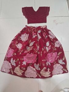 6to 10year Girl Lahnga And Crop Top