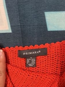 Primark Orange Crochet Crop Top
