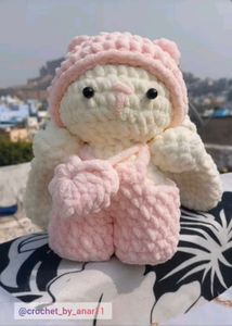 Crochet Bunny Doll, Handmade Toy