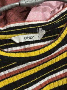 Striped Ribbed Knit Top
