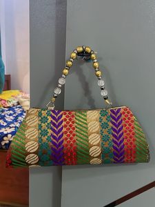Embroidered Clutch Bag