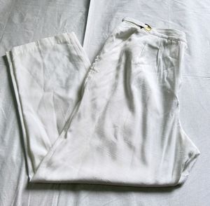 White Cotton Pants