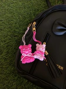 Cute Handmade Crochet keycharms (Set Of Two)
