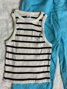 H&amp;m Tank Top And Linen Pant Set