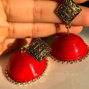 Diamond Jhumka ♥️✨, Waterproof 💧