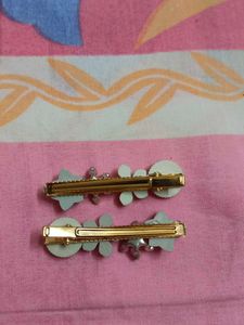 Floral Hair Clips - Set of 2