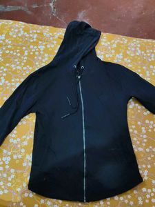Black Zip-Up Hoodie