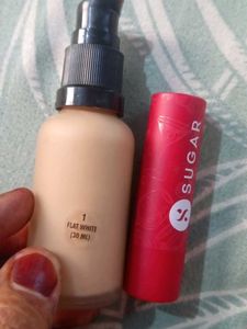 Foundation And Lip Balm Tinted