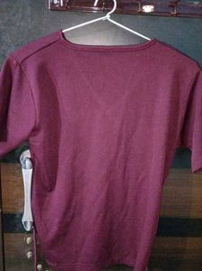 Burgundy Wrap Top