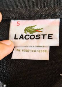 Lacoste Black Polo Shirt